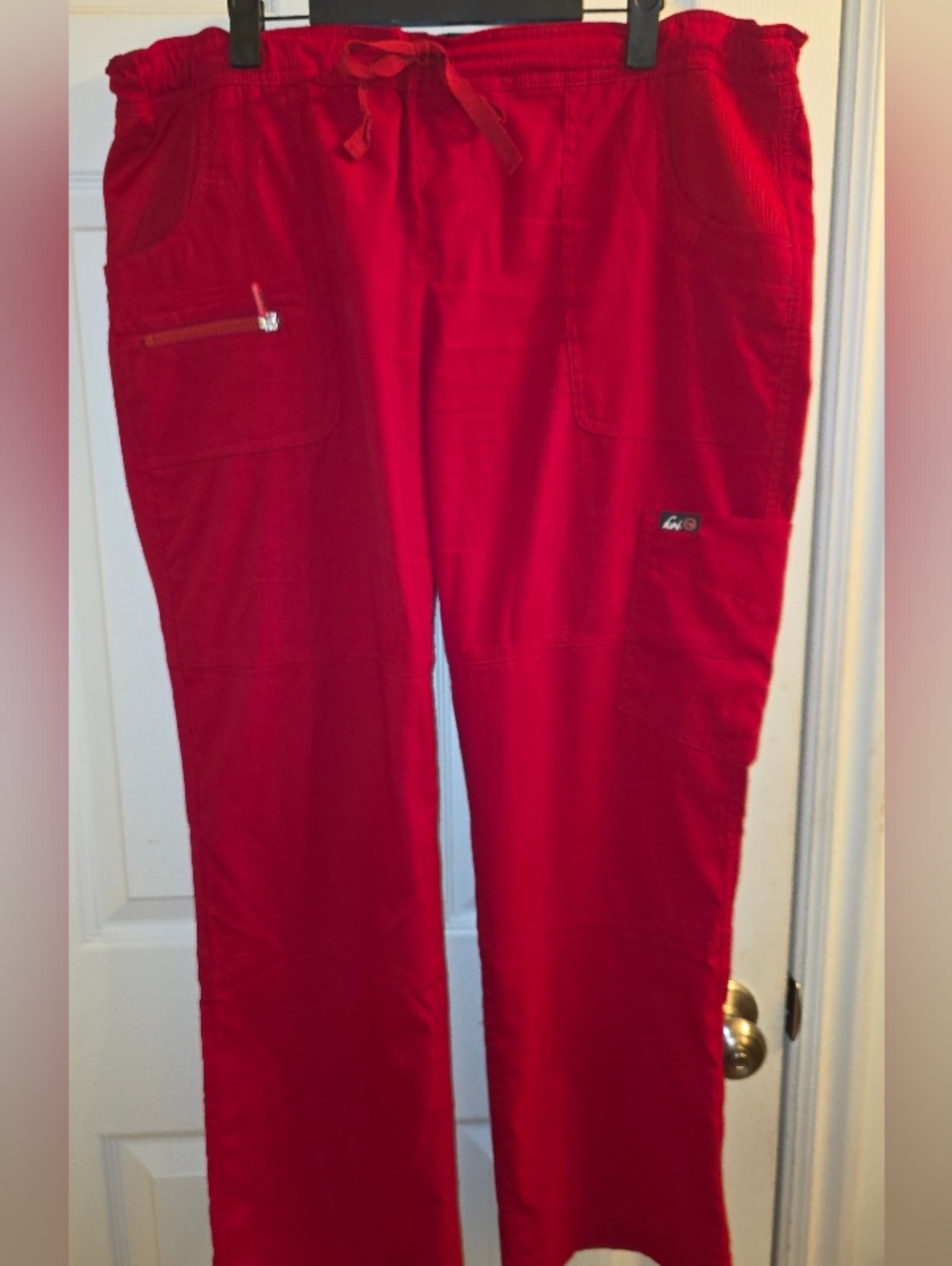 koi Lite Peace Series Medical Scrubs. Ruby Red